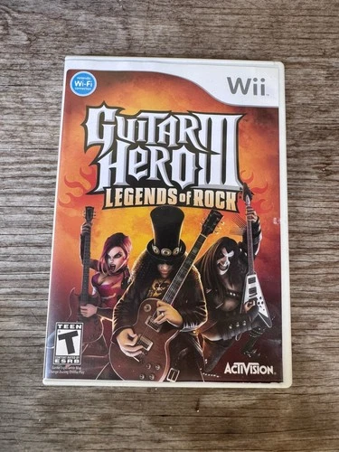 Guitar Hero 3 III Legends Of Rock (Nintendo Wii, 2007) CIB Complete - Tested