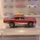 Hot Wheels Custom Barracuda Red Blue Diecast Plymouth Car 1967 Vintage