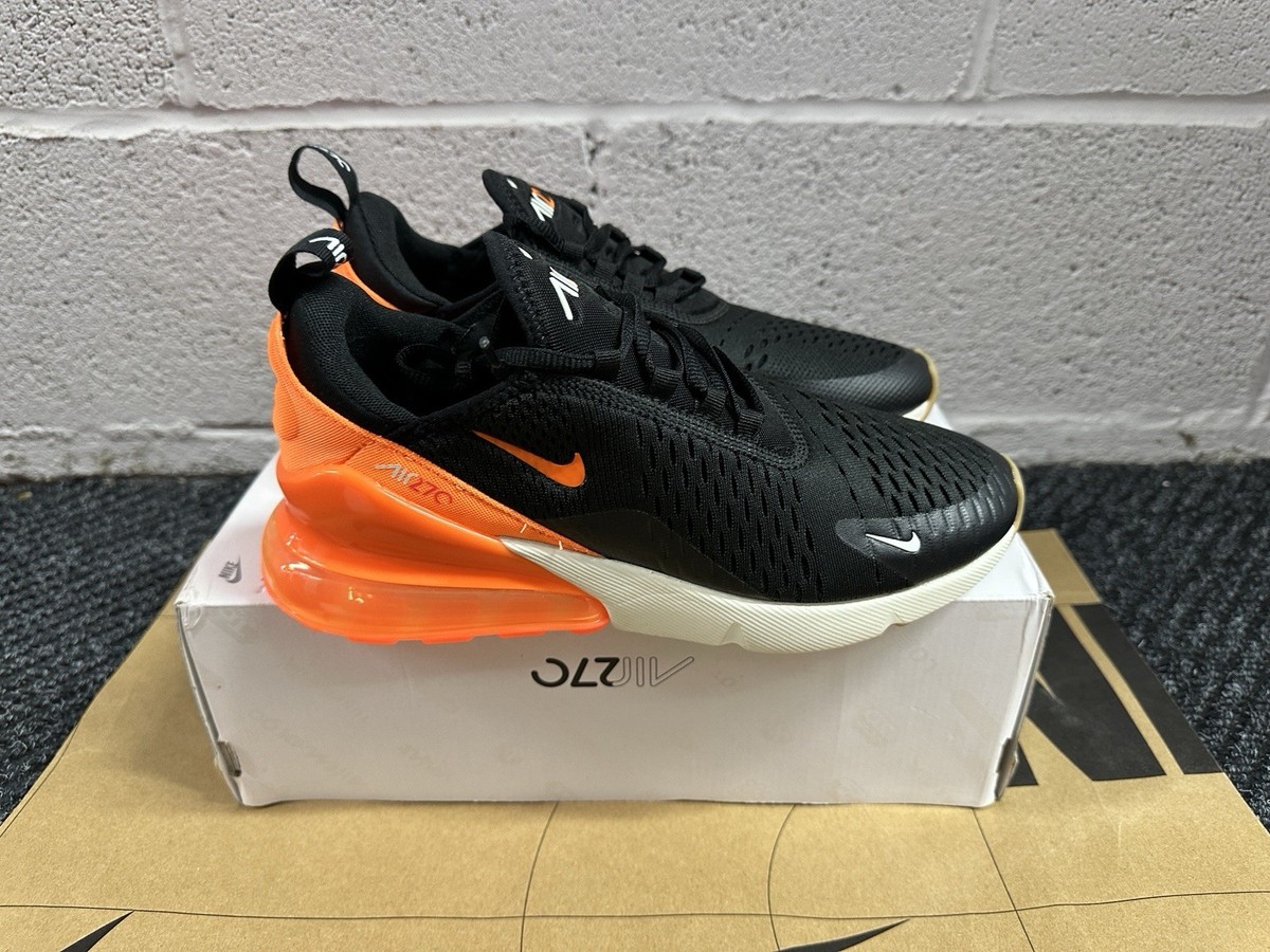 Size 12 - Nike Air Max 270 'Black/Total Orange' AH8050-030 | eBay