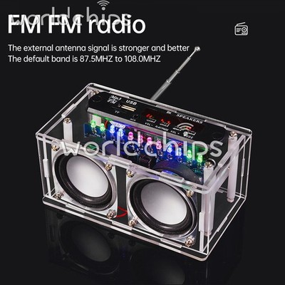 DIY Bluetooth Speaker Electronic Kit 87.5-108MHZ FM Radio DIY Soldering Project