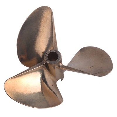 3 Blade Brass Propeller Prop dia 72mm Pitch 1.4 101mm For 1/4'' Shaft RC Boa pd