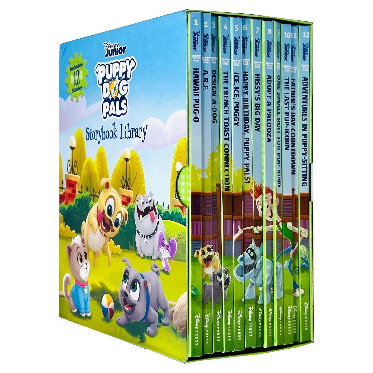 Puppy Dog Pals Storybook Library 12 Books Set French Toast Connection, Hissy's - Image 3