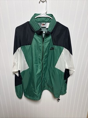 Vintage Nike Mens Large Windbreaker Jacket Colorblock Full Zip 90s