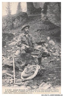 CAR-AFMP11-0480-74 - CHAMONIX - Joseph Simond Guide - Nur der den Hochstand bestiegen hat