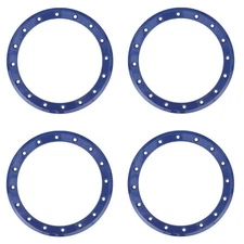 Full Set of System 3 SB-4 15" Beadlock Rings Blue (4)