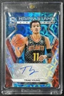 TRAE YOUNG 2018-19 PANINI SPECTRA #RS-TYG RISING STARS AUTO NEON BLUE RC 12/60