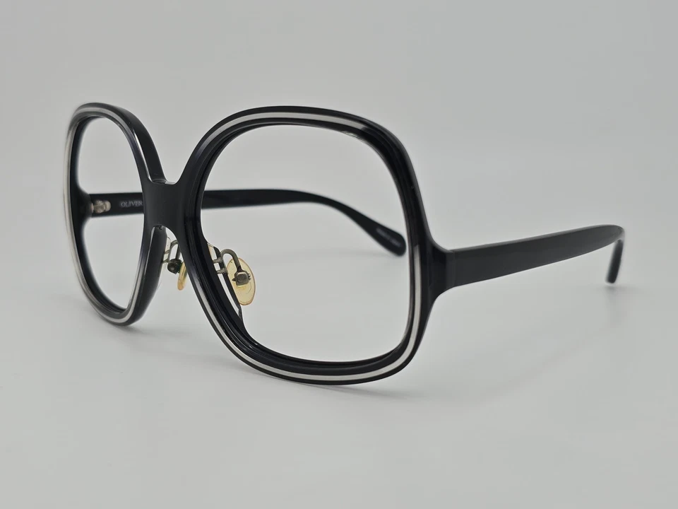 Gafas de sol Oliver Peoples Talya negras plateadas montura de gran tamaño Japón 61-17-135 Foto 3 de 4