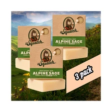 Dr. Squatch Alpine Sage Natural Bar Soap 5 oz (Pack of 3)