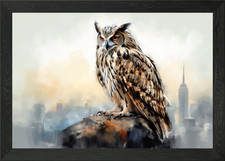 King of NYC Framed Wall Art Poster Canvas Print Picture