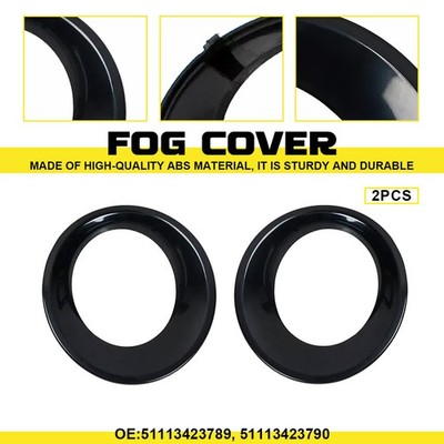 Pair Front Fog Light Lamp Bezels Cover Trim Grill for BMW X3 E83 LCI 2007-2010 H