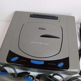 Sega Saturn Console HST-3200 Bundle 2 Controllers Tested Retro System Japan