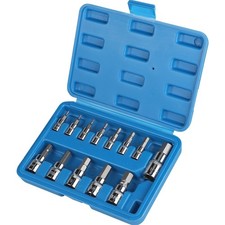 Inbus Nuss Satz 13tlg Steckschl&uuml;ssel Set Chrom-Vanadium Werkzeug