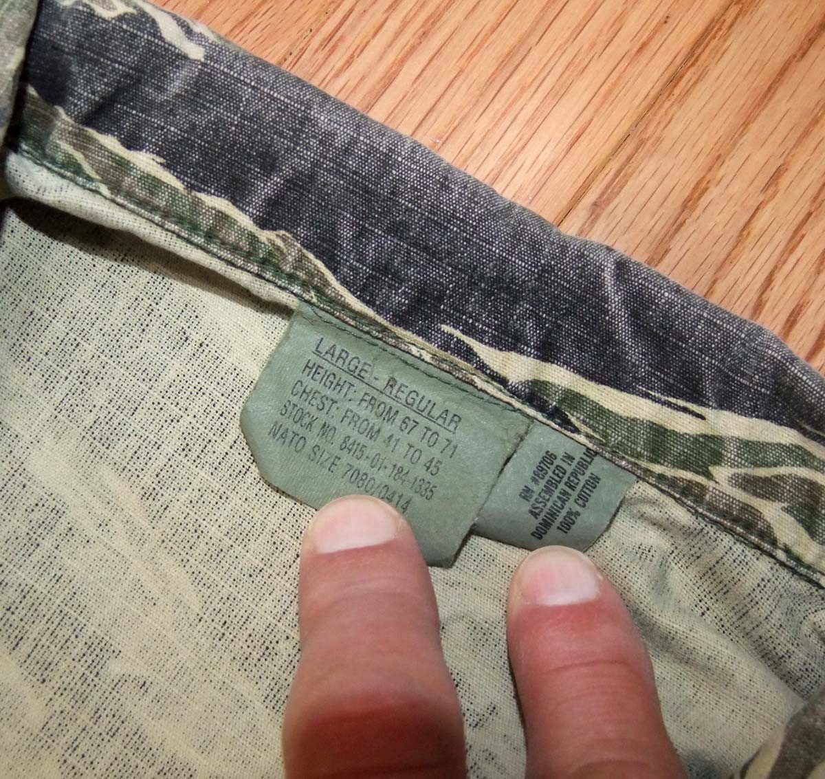 Original US Army OPFOR Tiger Stripe Shirt and Trousers Set, 1990s-Contracts, Lg