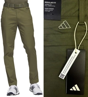 Adidas Golf Go-To 5 Pocket Tapered Golfhose - Olive Strata - UVP 70€