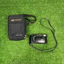 Canon Snappy AF Lens 35mm Point & Shoot Film Black Compact Camera W/ Case -WORKS