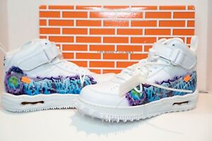 Off White Air Force 1 Mid Graffiti | eBay Off White Air Force 1 Mid Graffiti | eBay