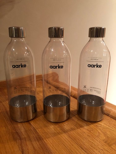 Aarke PET Carbonating Bottles for Sparkling Water Maker BPA free Set 3 ~ EUC - 第 1/8 張圖片