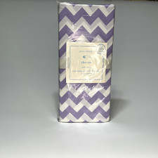 NIP Pottery Barn Kids Lavender HARPER Chevron Cotton Crib Bed Skirt