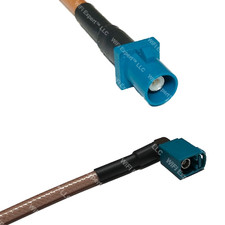 RG400 Fakra Z Male to Fakra Z Female ANGLE RF Cable FAST-SHIP LOT