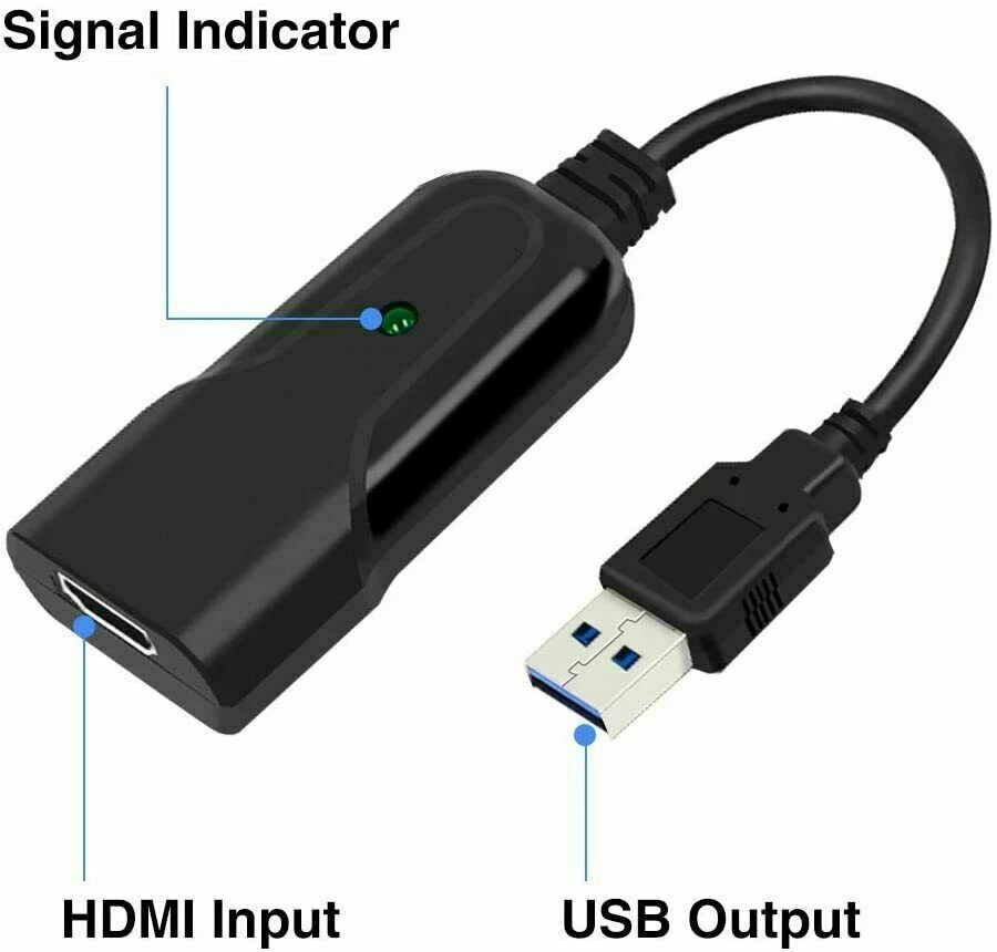 New HDMI to USB 3.0 Video Capture Card 4K 1080P 60fps Record For Live Streaming - Image 2 of 4
