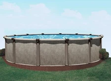 12' Round Above Ground RESIN Swimming Pool Package 40 Year WNTY Patriot