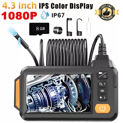 Industrial Endoscope Camera 1080P HD 4.3'' Screen Borescope Inspection Camera UK