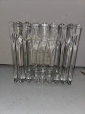 Mikasa Picture Frame Clear Crystal Square Shaped 4"x4" For 2 X2” Picture NO BOX