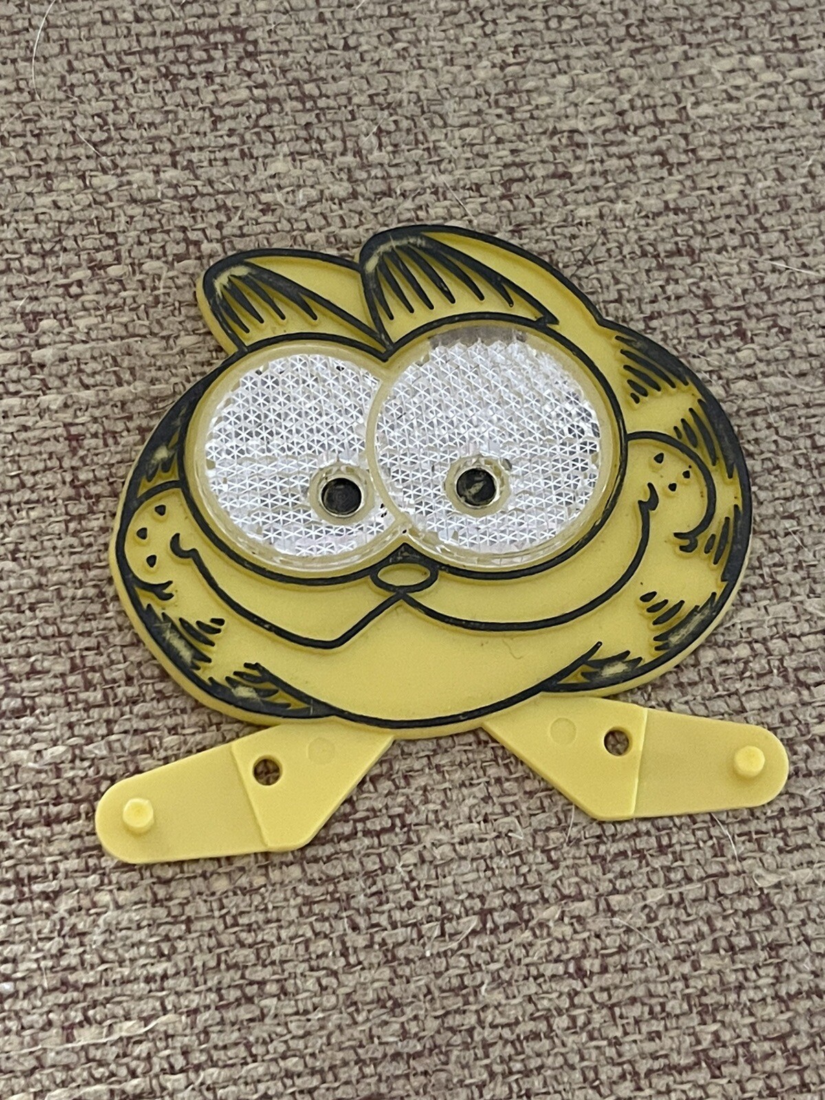 Vintage 1978 KELLOGG'S GARFIELD Cereal Yellow Bike Spoke Reflector eBay