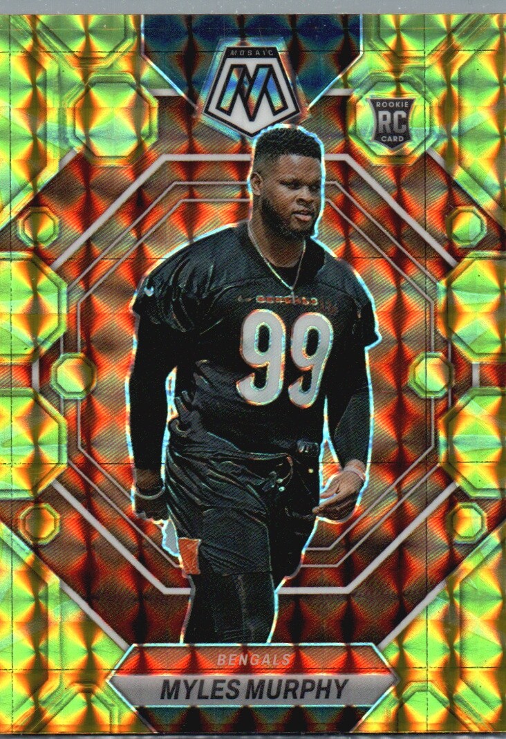 2023 Panini Mosaic #351 Myles Murphy Reactive Yellow Mosaic