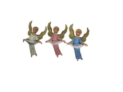 3 angels for shepherds 7 cm crib s. gregory plastic shepherds eurom