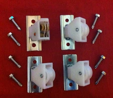 Roman Shade Cord Lock & 3 Pulleys with 3/4" Self Drill Screws - Window Blind