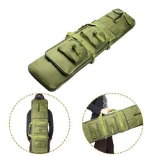 39" Tactical Double Rifle Bag Gun Range Padded Soft Carbine Backpack Carry Case