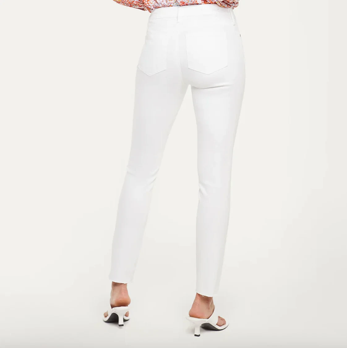 NYDJ White Skinny Jeans UK 20 ALINA Ankle Stretch Legging 150 US 16 Lift Tuck