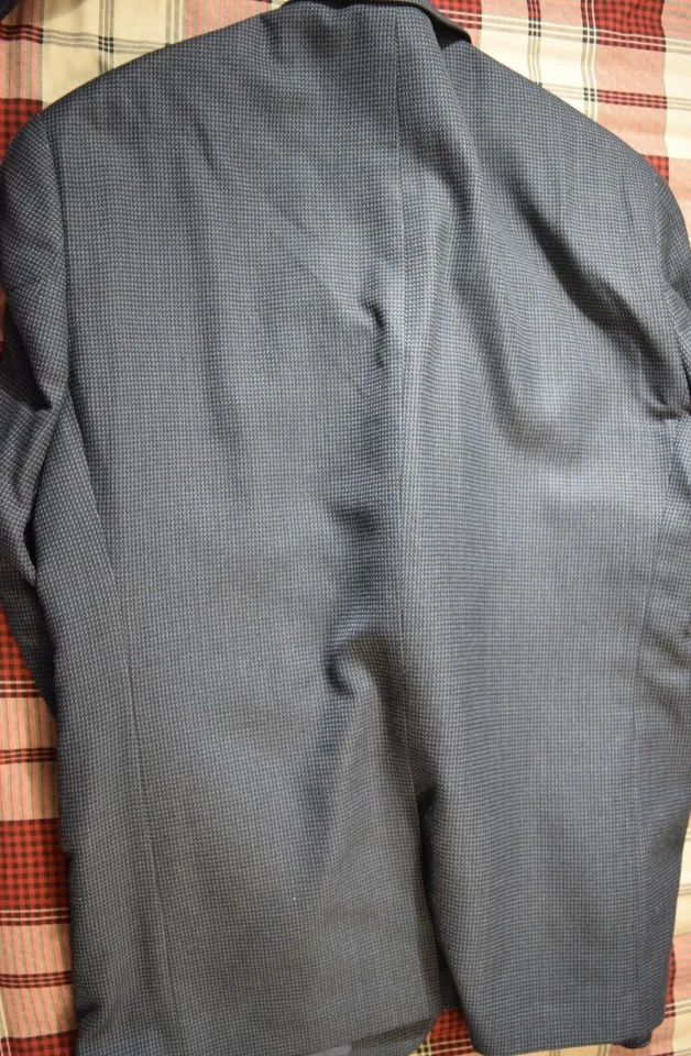 Abrigo Blazer Deportivo Hombre ANdrew Fezza Azul Negro 40S 🔥🔥 Foto 2 de 4