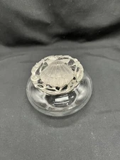 Peter Sedlow Radcliffe pewter 1990 clam potpourri or trinket dish