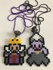 Collane Villains Disney Ursula Maleficent Hama Beads Pyssla Fatte A Mano