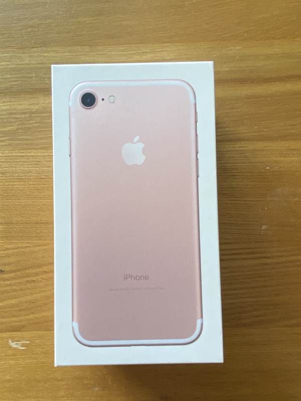 Apple iPhone 7 Rose Gold - BOX ONLY 32GB - RARE 2016