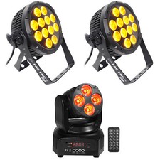 2 Chauvet DJ SlimPar Pro W USB Variable White D-Fi LED Pars Moving Head Light