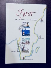 Sweden 1989 DOCUMENT PRESENTATION STAMP PACK Swedish Lighthouses