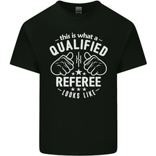 This Is What a Qualified Referee Looks Like Herren Cotton Maglietta Tee Top