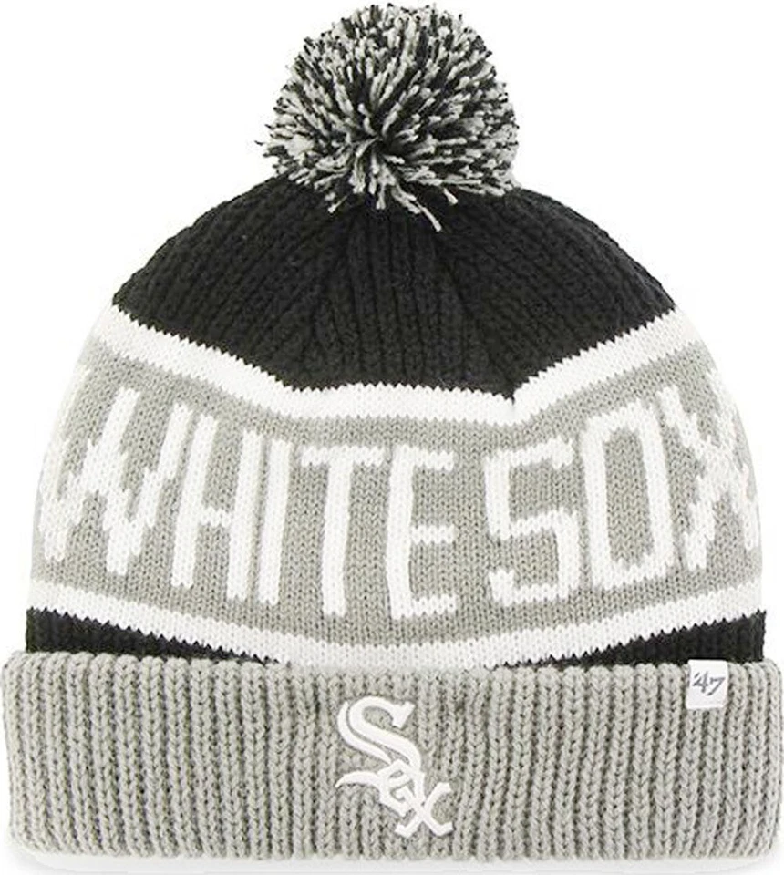 47 Marque Chicago Blanc Sox MLB Calgary Cuff Tricoté Chapeau Beany Taille Unique - Photo 1/1