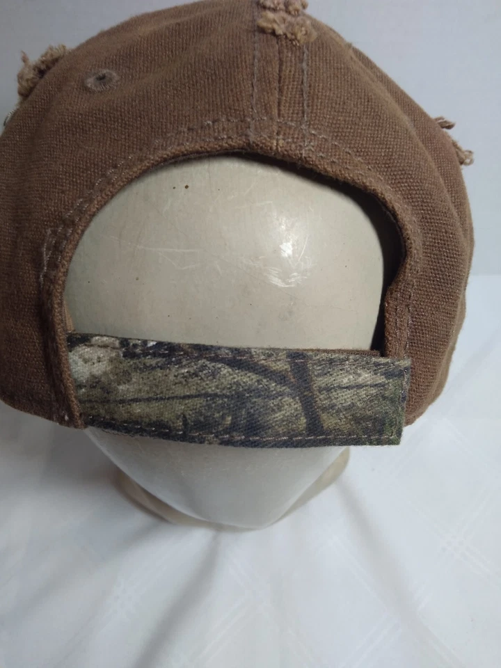 Shootin Deers Drinkin Beers Baseball Hat Cap Brown Camo Deer Hunting Strapback - Image 4 of 4