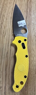 Spyderco FRN Lightweight Yellow Salt Magnacut C101PYL2 Factory 2nd