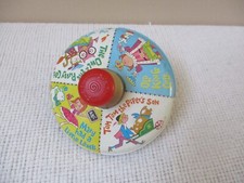 Vintage Chein Spinning Metal Tin Top Nursery Rhymes