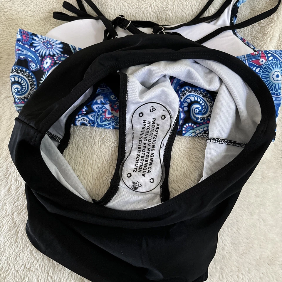 Mujeres Traje de baño Cintura Alta Bikini Monokini Traje de baño Nuevo con etiquetas/paquete original Foto 4 de 4