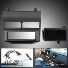 Fit For 1988-1994 Chevy GMC Trucks Grey Radio Dash Pocket Bezel Kit Mount Trim