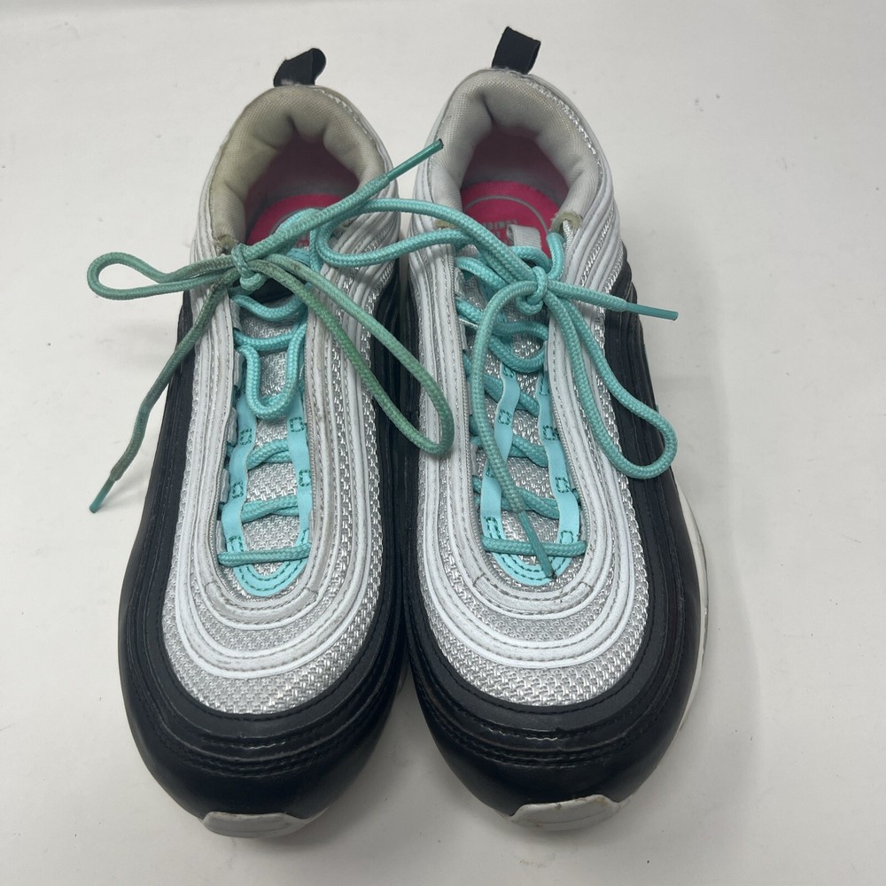 Nike Air Max 97 Pure Platinum Aurora Green Womens Athletic Shoes Size 7.5