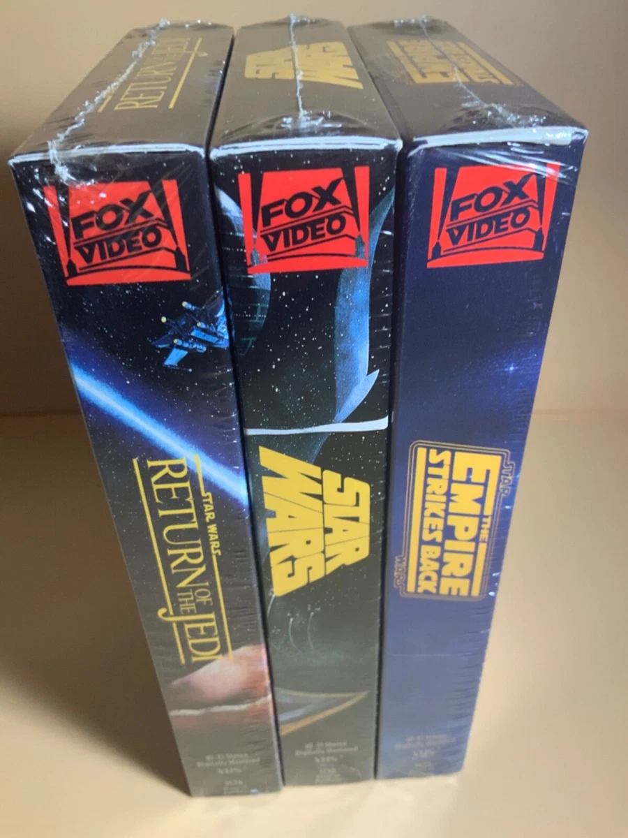 Vintage CBS FOX Star Wars Trilogy Factory Sealed VHS Tapes Box Set