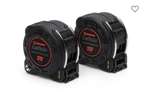 Crescent Lufkin Shockforce G2 25ft Nite Eye, 2 Pack Tape Measure L1225BSET2V NEW - Picture 4 of 9