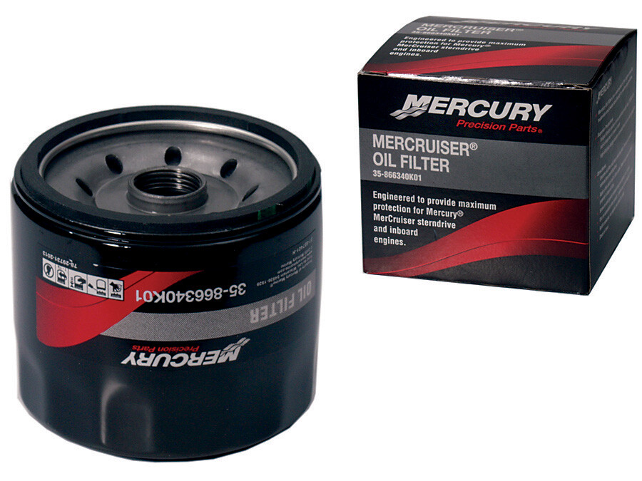 Mercury Mercruiser OEM Engine Oil Filter 35-866340K01 V8, 4 